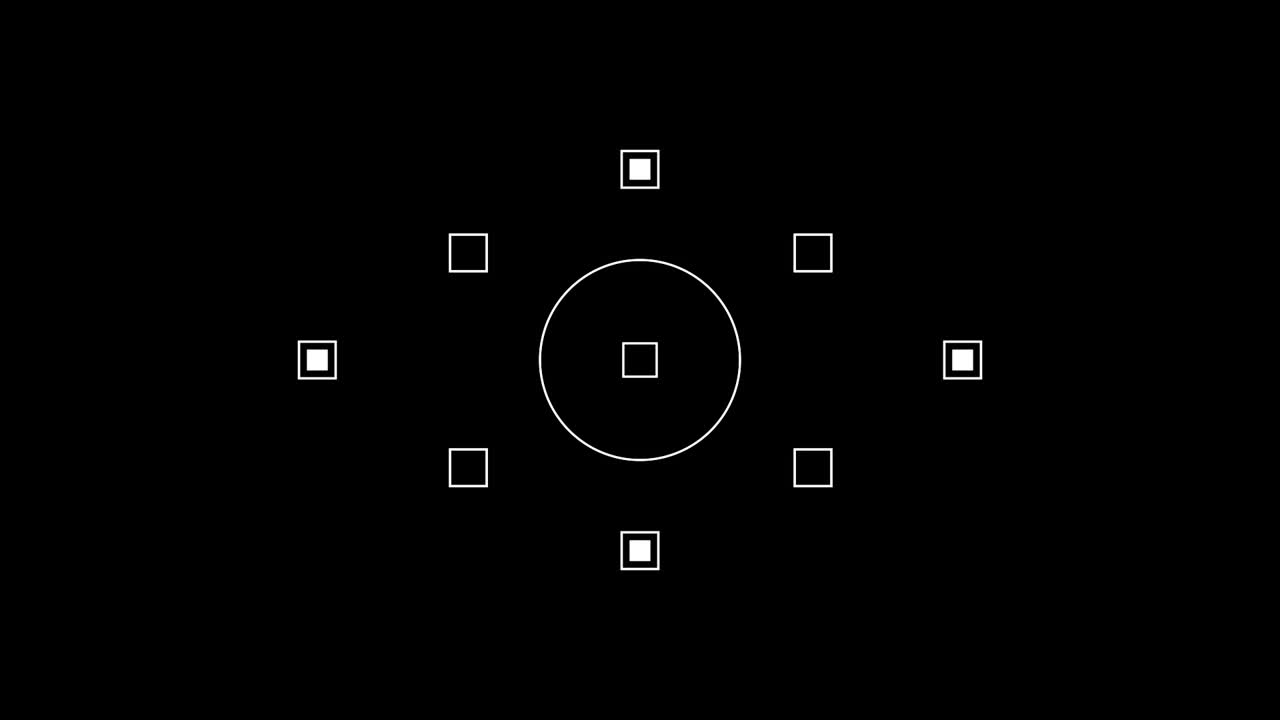 黒い背景の白い形状