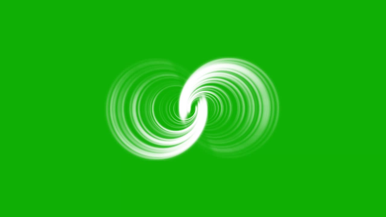 녹색 스크린 배경으로 자기장 모션 그래픽