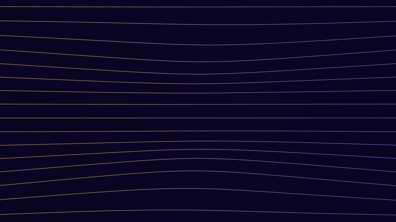 A minimalist black and gold wave pattern illustration with thin, evenly spaced lines, forming a serene and elegant design on a dark background
