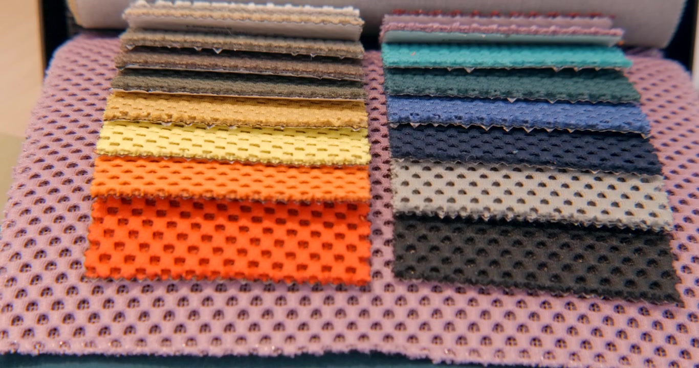 Catalogue of fabric samples for interior design