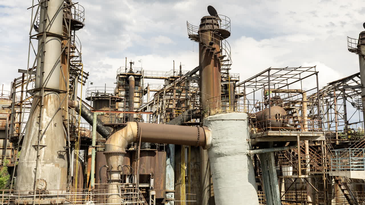 Timelapse of the Beijing city skyline from a high vantage point in vertical
