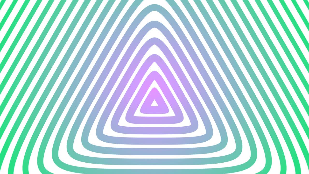 el fondo hipnótico triangular geométrico radial es un bucle sin fin