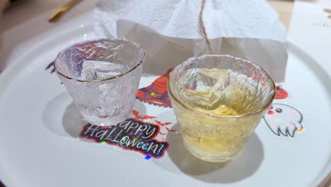 festive drinks with halloween decorations in bangkok