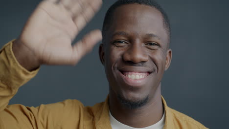smiling african american man