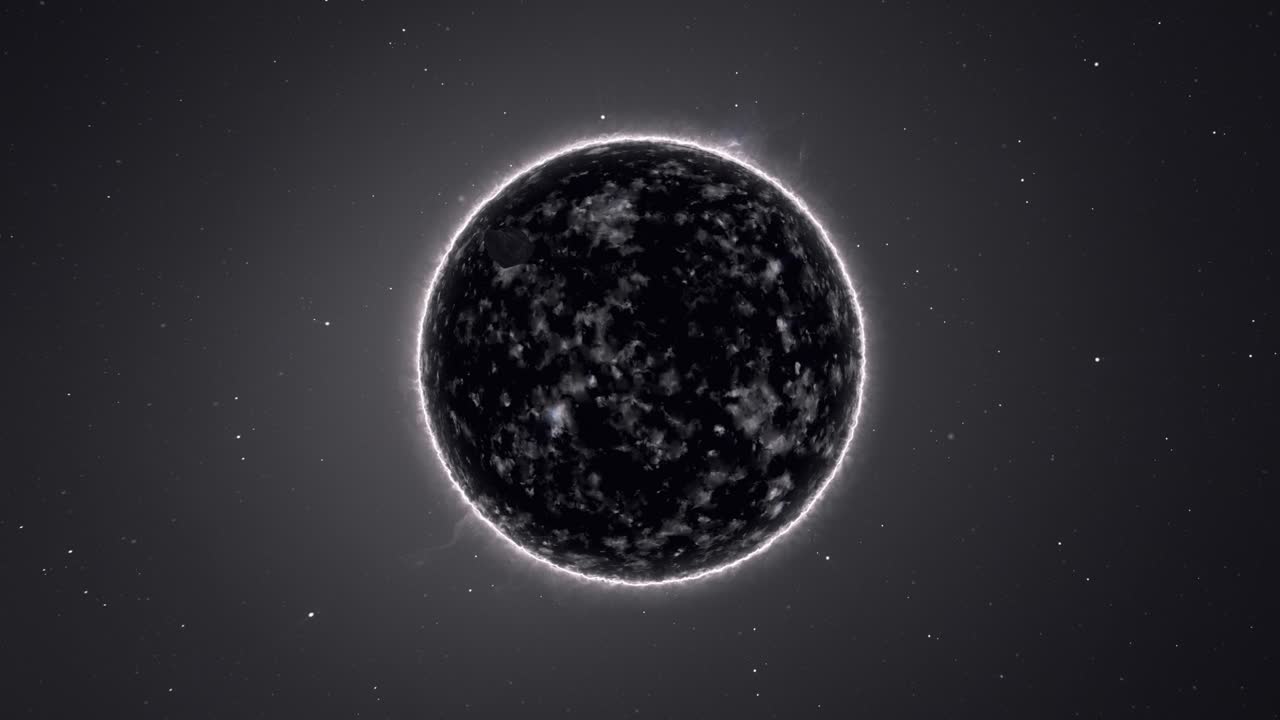 астероид приближается к черному карлику, мертвой звезде в космическом пространстве