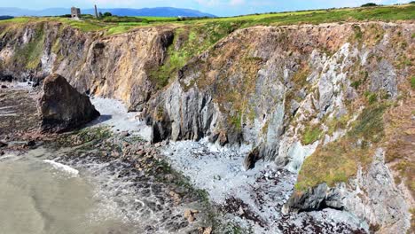 ireland epic coastal erosion evident on the sea cliffs of the copper coast waterford ireland