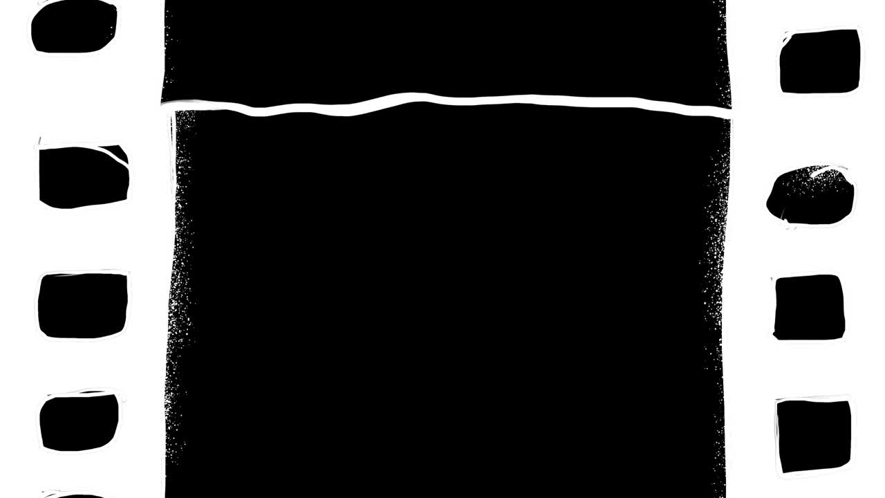 검은색 배경에 색 움직이는 영화의 2d 애니메이션.