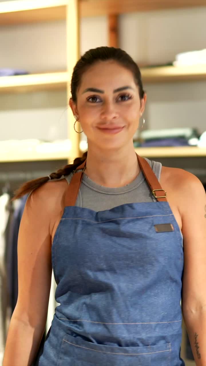 Woman in apron