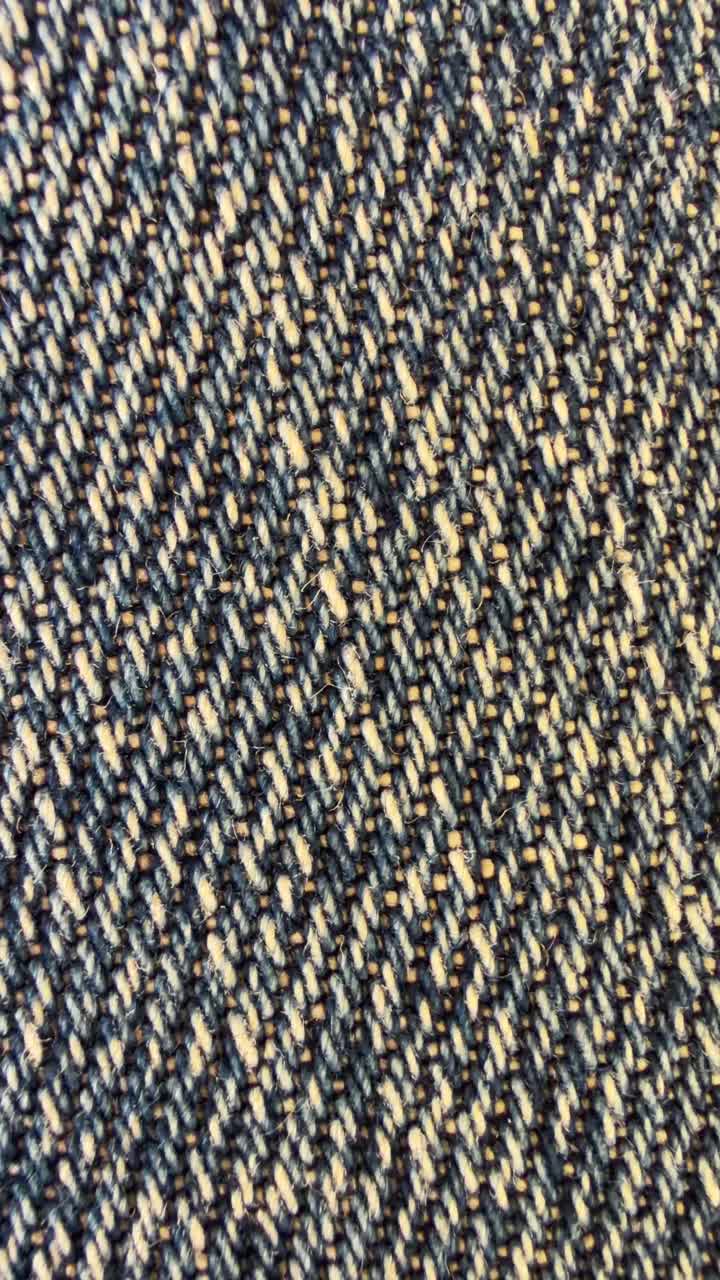Close-up of Denim Fabric Texture