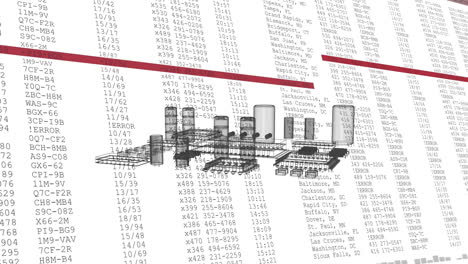 animation of data processing over computer processor