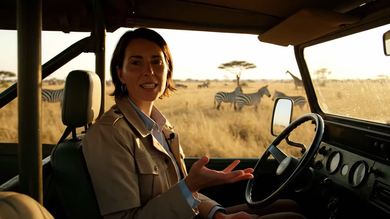 Donna in safari