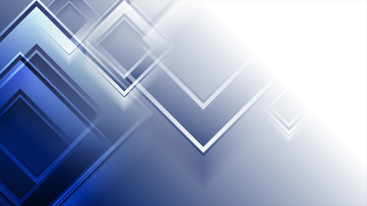 abstracto azul blanco tecnología geométrica fondo de movimiento brillante