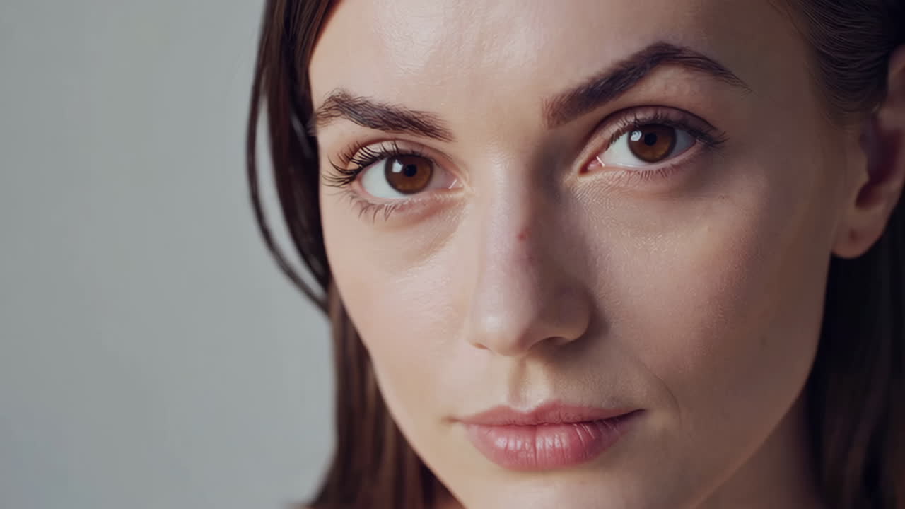 retrato en primer plano de una mujer joven