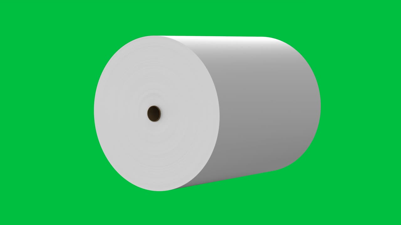 rollo de papel blanco