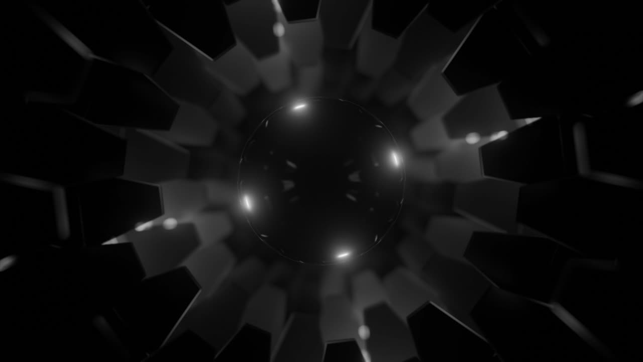 빛나는 선으로 추상적인 기하학적 배경