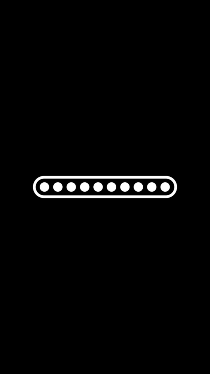 Digital Loading Bar Animation on Black Background