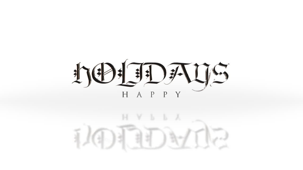 reflejándose en la superficie felices fiestas