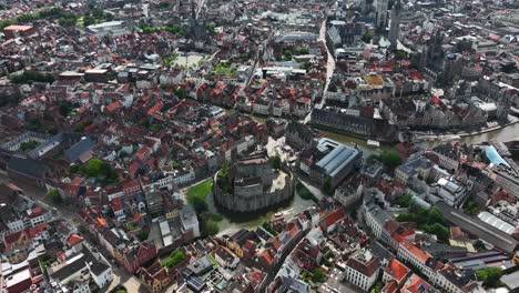 gravensteen castle, east flanders, ghent, flemish region, belgium, june 2022