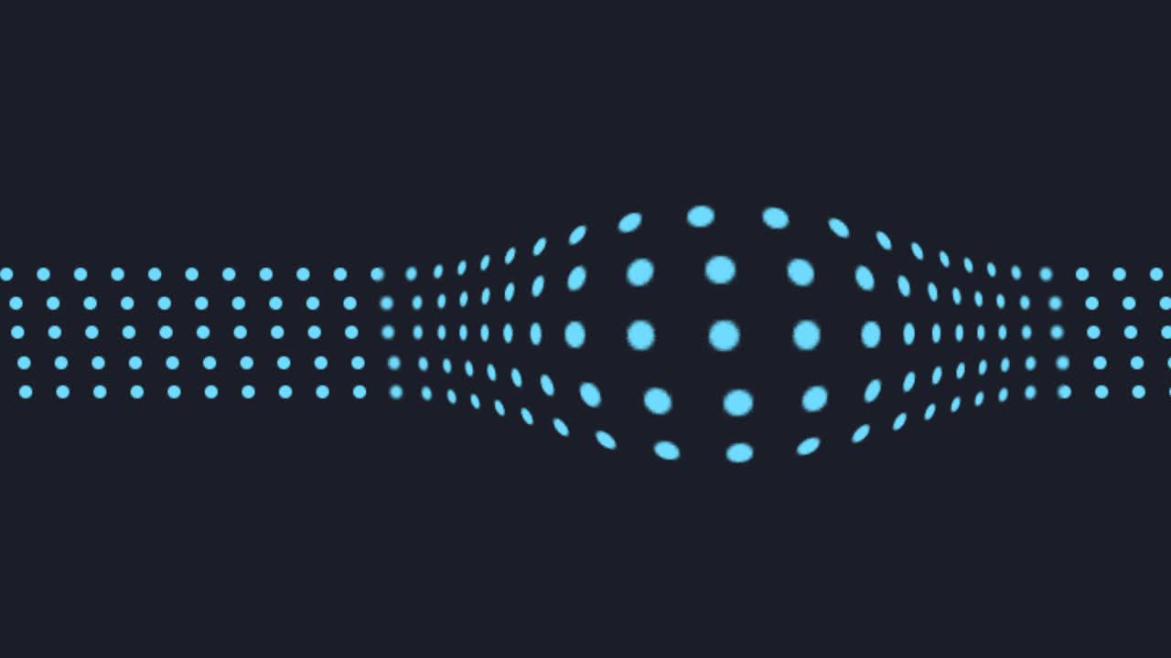 movimiento de cinturón punteado. animación de bucle sin costuras