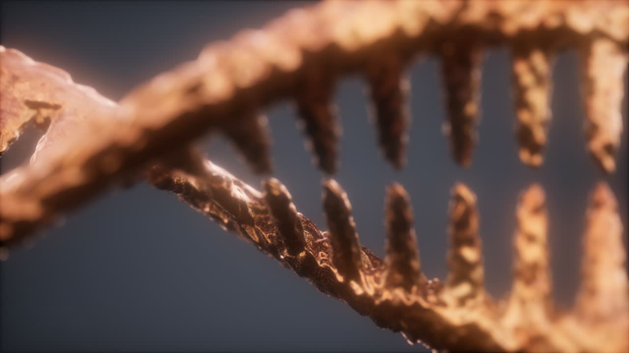 partículas brillantes adn renderizado en 3d