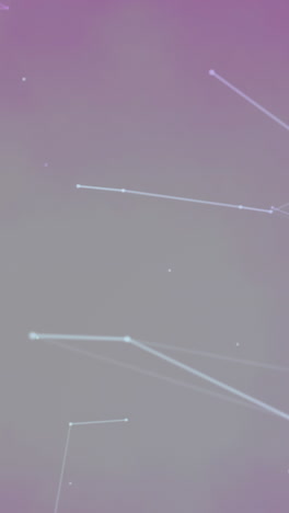 animación de la red de conexiones de plexo sobre un fondo rosa