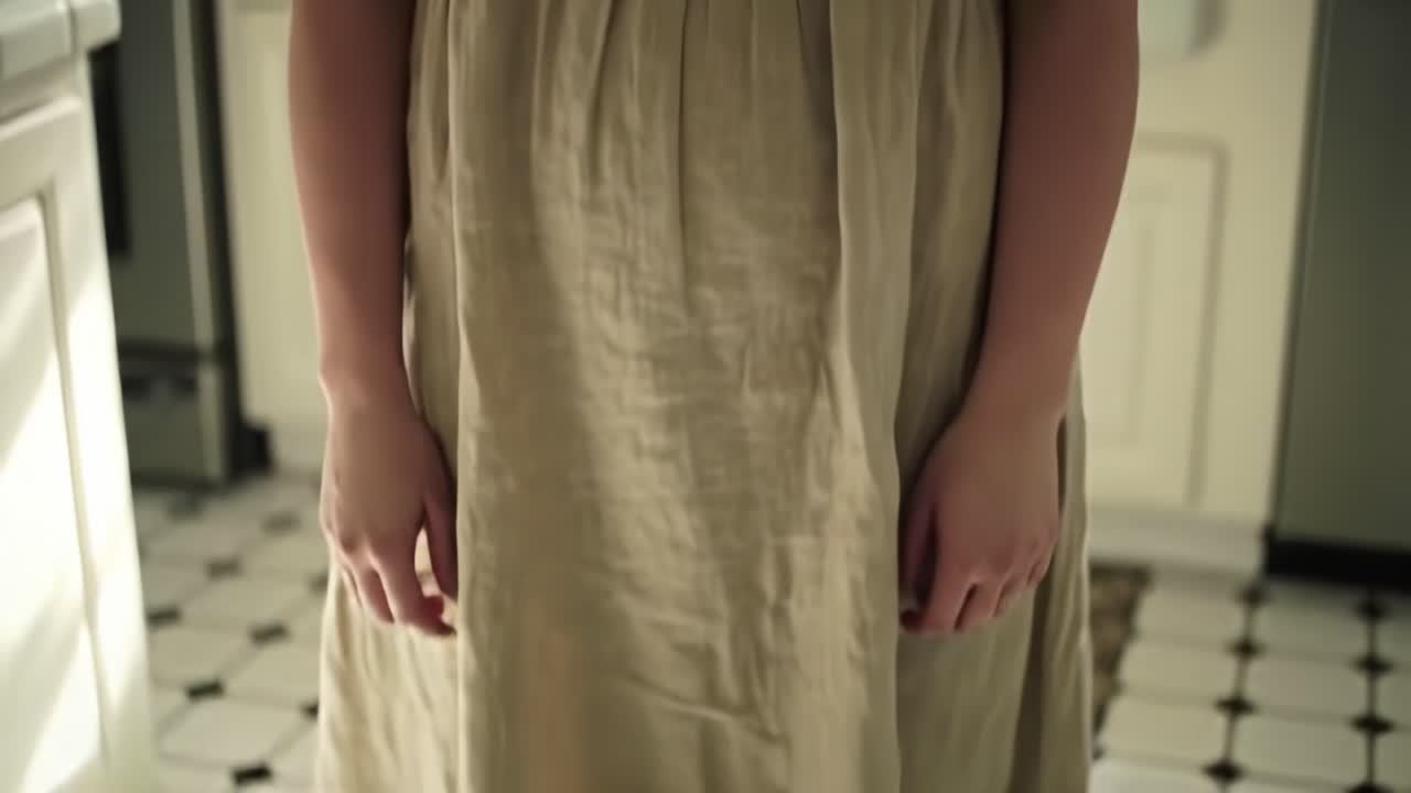 Happy woman in a kitchen