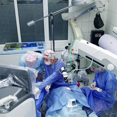 view of cataract surgery