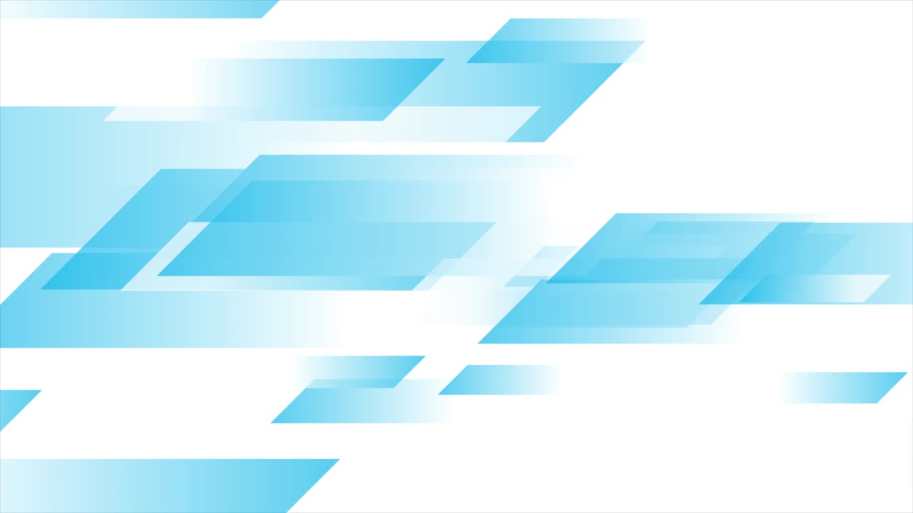 Sfondo animato geometrico minimale blu e bianco