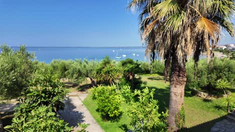 seaside view balcony of resort halkidiki greece summer break holiday destination morning sky