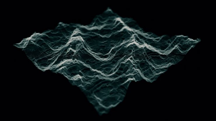 futuristic Holographic Terrain environment