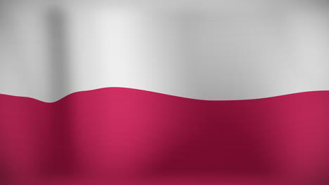 animación de ondear la bandera de polonia