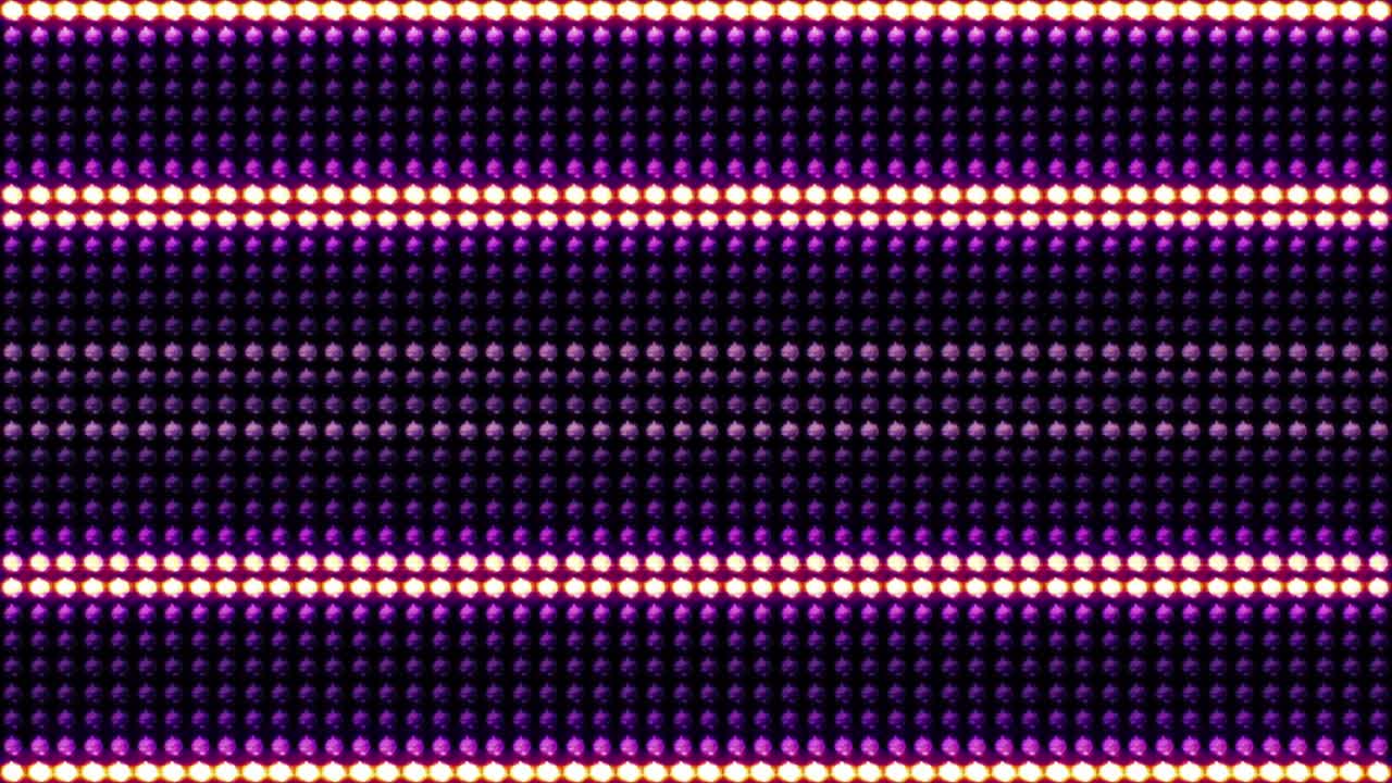 Sfondo con luci a bulbo a linee, Loop, 4K