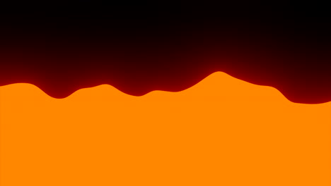 líquido abstracto de color naranja y rojo