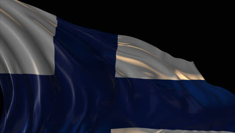 waving finnish flag