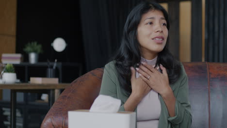 woman seeking support