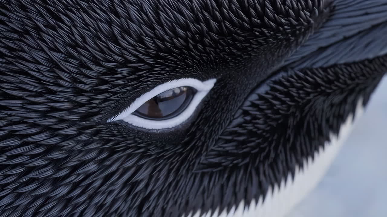 Close-up of a Gentoo Penguin Eye