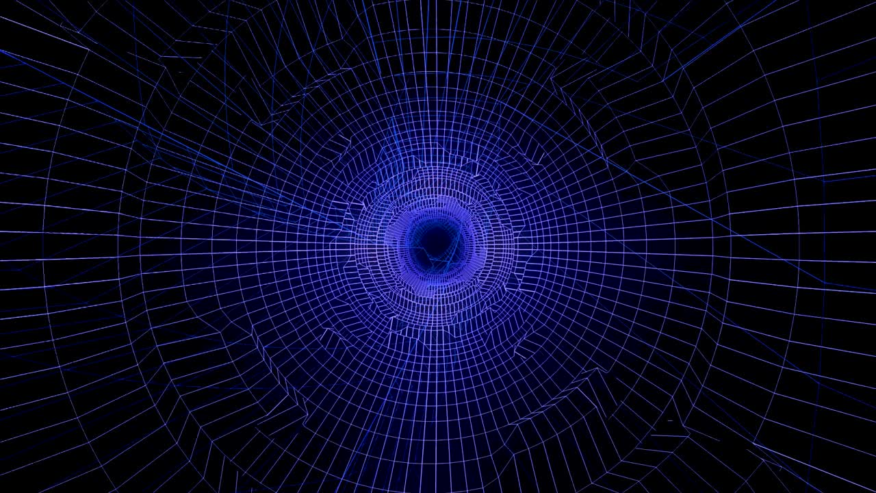 túnel de marco de alambre abstracto