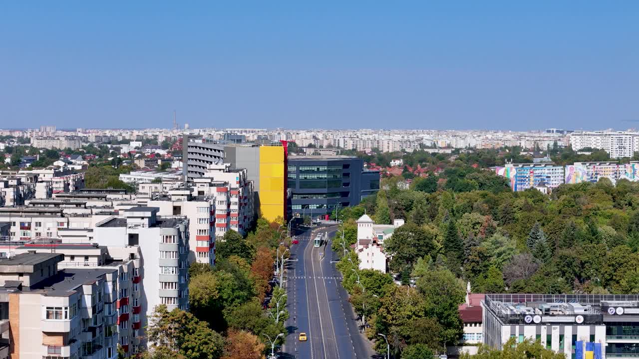 Aerial View of Bucharest, Romania