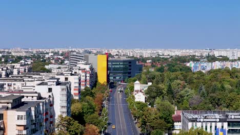 aerial view of bucharest, romania