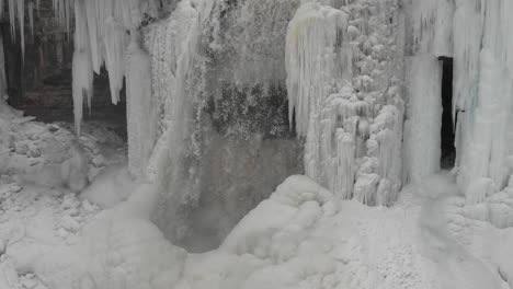 cascada congelada en minnesota