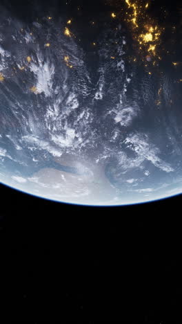 earth at night from space