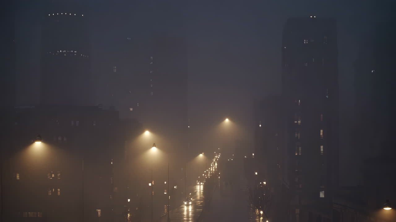 Foggy City Night