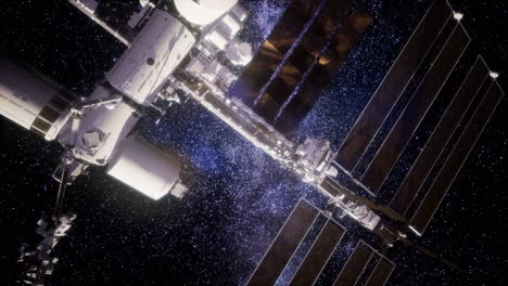 international space station in outer space