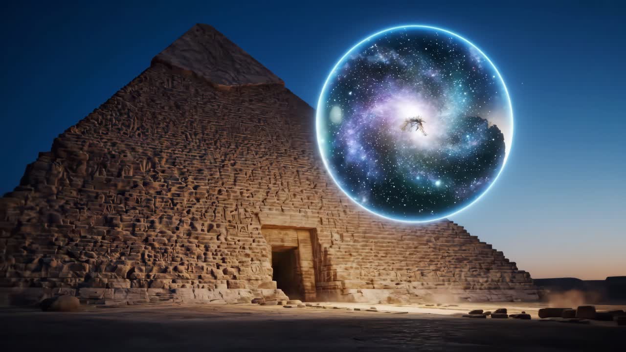 Pyramid with a Cosmic Orb