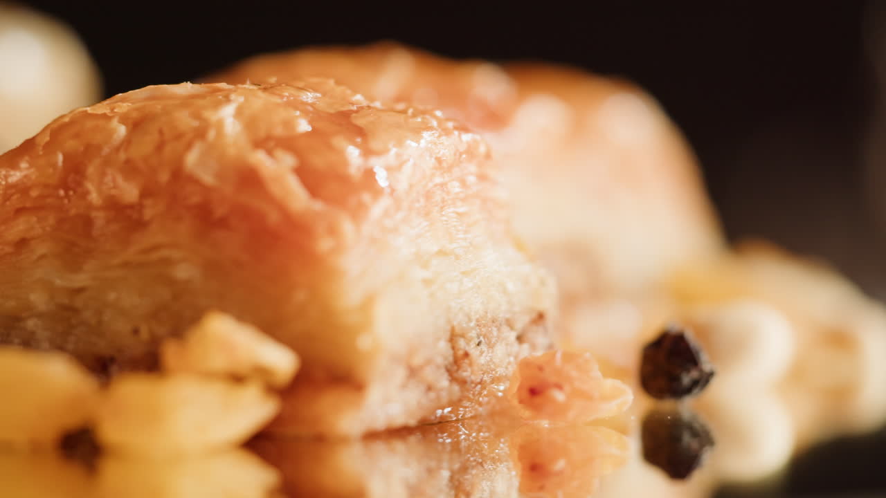 Delicious Baklava with Nuts and Raisins