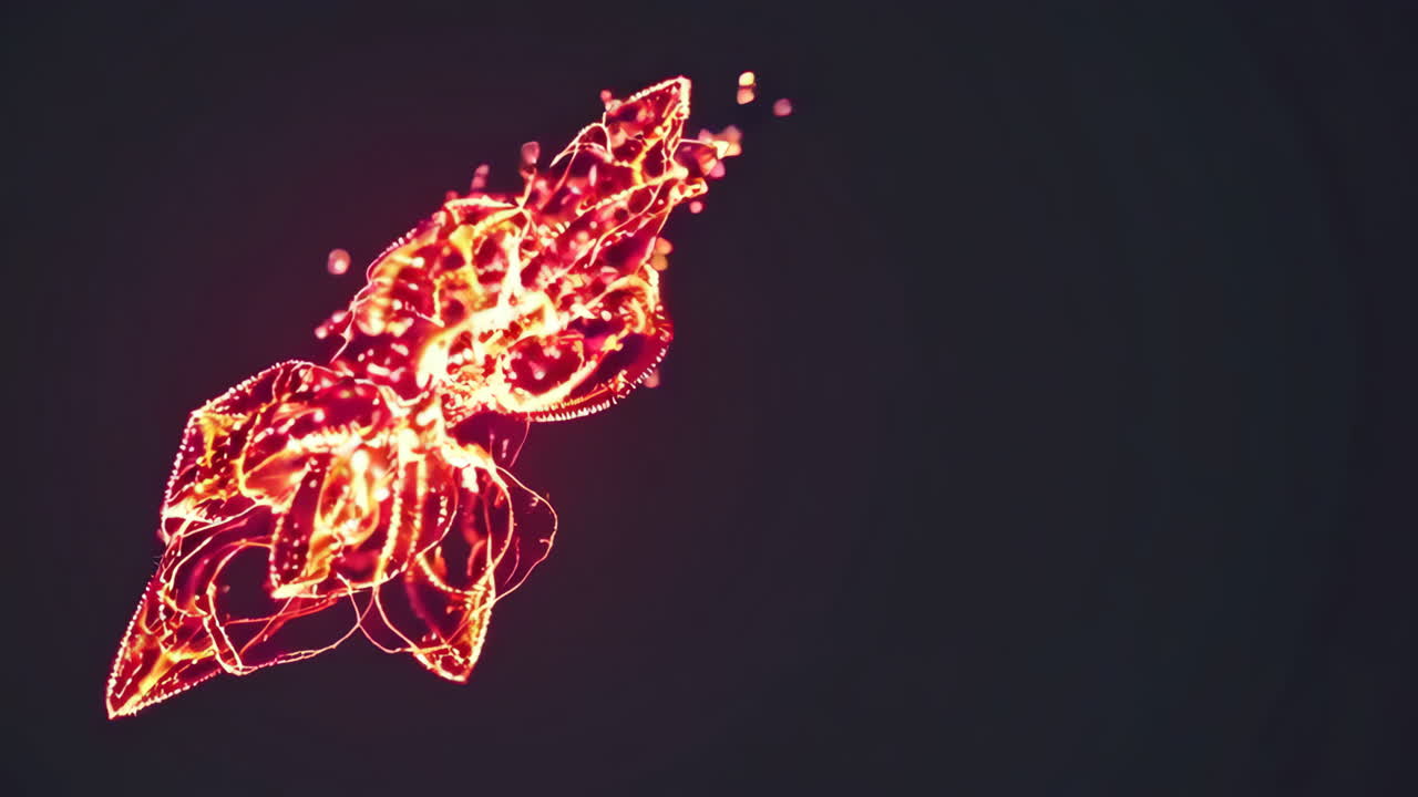 추상적인 반이는 꽃 디자인