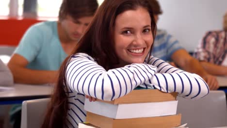 students taking notes in class