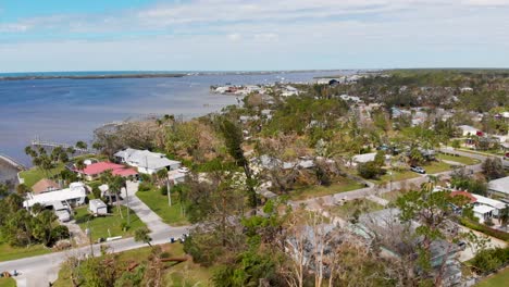 4k drone video of wind damage in englewood, florida - 08