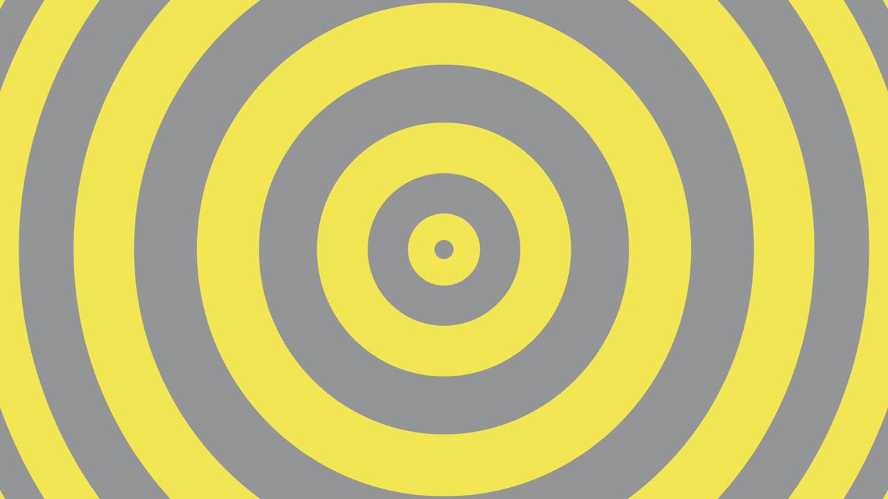 Simple geometric background with yellow and gray circles. Trendy color palette motion graphics