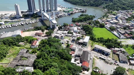 Barra-Sul-in-the-city-of-Balneário-Camboriú-showcases-a-vibrant-waterfront-area